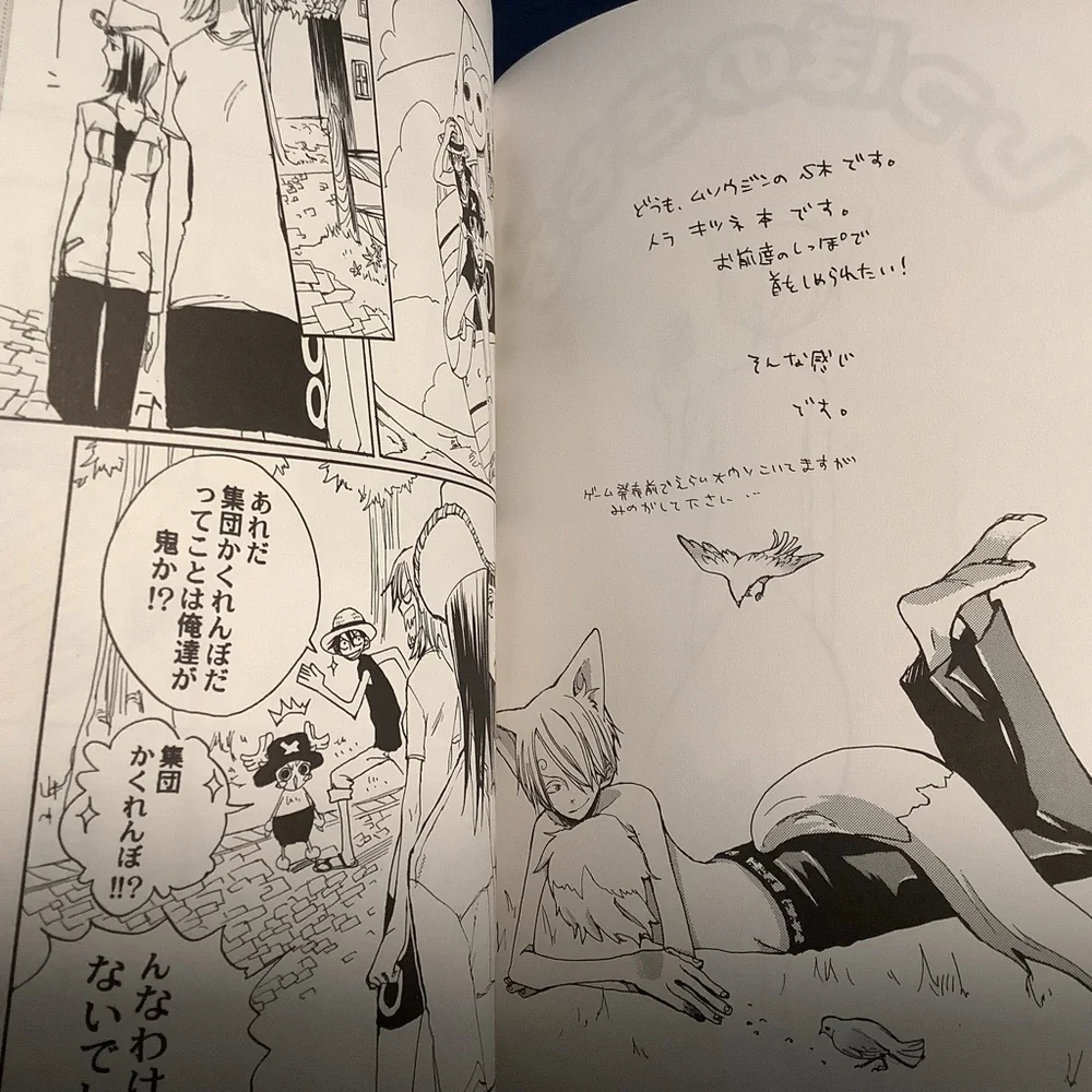 Zoro Sanji One Piece manga Doujinshi しっぽのきもち vols 1&2 by S木チズル (Musouzin ムソウジン) - Picture 2 of 9